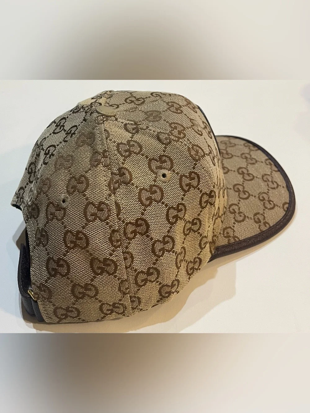 Beige Gucci GG Hat